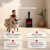 KAMINIO Camino elettrico LENI con tubo di scarico - Camino Anteprima dell’immagine prodotto 2