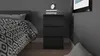 Nada Commode basse et étroite 3 tiroirs, noir mat. Voir les images du produit 10