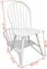 vidaXL Chaises de salle à manger 2 pcs. Blanc Bois massif Voir les images du produit 11