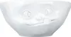 A white ceramic bowl with a face design. Anteprima dell’immagine prodotto