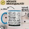 Reitsportlerin Tasse Geschenk Spruch Wer Will Schon Produktbild-Vorschau 3