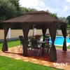 LED - Pavillon 3x4m Minzo Garten Pavillion Solar Pavilion Produktbild-Vorschau 2