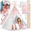 Nukido 740022 Kindertent met guirlande en lichtjes - roze Productafbeelding-voorbeeld 21