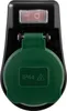 Adattatore REV con interruttore IP44 nero-verde Anteprima dell’immagine prodotto 1