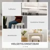HOMCOM Fußhocker Sitzhocker Quadratischer Schminkhocker Produktbild-Vorschau 5