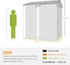 Outsunny Metall Gerätehaus 3,5 m², Hoher Abschließbar Produktbild-Vorschau 3