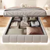 STILVORA Polsterbett 140x200 mit LED-Lichtleiste,Doppelbett Produktbild-Vorschau 4