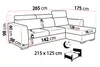 Ecksofa ZARA (265 x 175 cm) – LINKE SIETE, verstellbare Produktbild-Vorschau 6