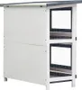 vidaXL Kaninchenstall, Holz, Grau, 90x45x90 cm, 4 Türen, 2 Produktbild-Vorschau 6
