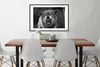 MuchoWow® MuchoWow® Gerahmtes Poster Böser Wolf - schwarz Produktbild-Vorschau 3