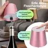 2er-Set Edle Akku Flaschenlampe rosegold: Dimmbar - 3 Produktbild-Vorschau 2