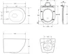 HOROW Taharet WC Inkl. Armatur und abnehmbarer Softclose Produktbild-Vorschau 9