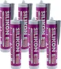 ARLI SET: 6x Silikon 310ml grau Universal Sanitär Bad Produktbild-Vorschau 1