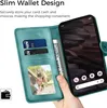 Google Pixel 7A Lederhülle Wallet Case Schutzhülle Grün Produktbild-Vorschau 2