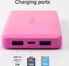 Close-up view of the ports of a pink power bank. Anteprima dell’immagine prodotto