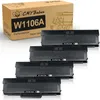 A box of CMYBabee toner cartridges with four toner cartridges stacked in front of it. Produktbild-Vorschau