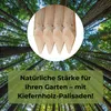 TIMBERMIK ø 6cm 4-Pack Spitze Holzpalisaden Länge: 120 cm Produktbild-Vorschau 4