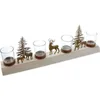 Lichterboard "Winterlandschaft" aus Holz für 4 Kerzen, Produktbild-Vorschau 2