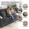 Merax 2-Sitzer Wohnzimmercouch mit Stauraum, Chenille-Sofa, Produktbild-Vorschau 11