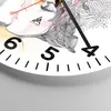 Wanduhr - Rund - Glasuhr - Paar Küssen Abstraktion - Produktbild-Vorschau 5