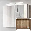 Spiegelschrank 80cm mit LED PUEBLA-56-TAUPE in taupe mit Produktbild-Vorschau 1