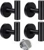 Camerazar Set di ganci da bagno 4 pezzi nero LOFT corridoio Anteprima dell’immagine prodotto 1