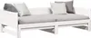 vidaXL Ausziehbares Tagesbett Weiß 203,5 x 184 x 56,5 cm Produktbild-Vorschau 1