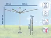 Leifheit Wäschespinne Linomatic 600 Plus - anthrazit Produktbild-Vorschau 8