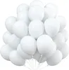50x balóny balóny balón vzduch, hélium biela svadobná Náhľad obrázku produktu 1