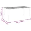 vidaXL Gartentisch Anthrazit 165x80x71 cm Stahl -  Produktbild-Vorschau 7