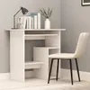 vidaXL Bureau blanc 80x45x74 cm bois composite Voir les images du produit 12