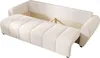 A beige sofa with its storage compartment open, showing the interior. Produktbild-Vorschau
