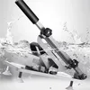 A manual meat slicer is shown partially submerged in water with splashes. Produktbild-Vorschau