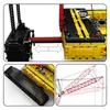 A collage of images showing different aspects of a large construction vehicle model, likely a crane. Produktbild-Vorschau
