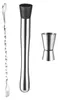 3-teiliges Cocktail-Mixer-Set aus Edelstahl: Rührlöffel, Produktbild-Vorschau 1