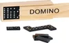 goki 15449 Dominospiel im Holzkasten, schwarz, 28-teilig (1 Produktbild-Vorschau 1