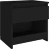 A black nightstand with a drawer and an open shelf. Náhľad obrázku produktu