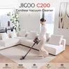 JIGOO C200 Kabelloser Staubsauger, 23 kPa Saugkraft, 40 Min Produktbild-Vorschau 2