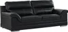 3-Sitzer-Sofa MONIKA aus Büffelleder - Farbe Schwarz Produktbild-Vorschau 2