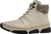 A single beige high-top sneaker boot with a black sole and patterned cuff. Anteprima dell’immagine prodotto