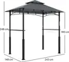 Grillpavillon mit LED-Licht, Gartengrillzelt Produktbild-Vorschau 5