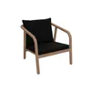 A single armchair with a black cushion on a white background. Produktbild-Vorschau