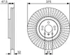 2x BOSCH Bremsscheibe 0 986 479 A26 passend für Produktbild-Vorschau 1