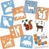 Schablonen Malen für Kinder, 8 Stück Set 15x15 cm Produktbild-Vorschau 1