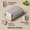 Butterdose Edelstahl Butterglocke Butterschale Produktbild-Vorschau 2
