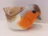A plush toy robin bird is shown from the side against a white background. Náhled obrázku produktu