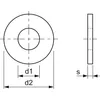 Unterlegscheiben DIN 9021 KP (1000) Edelstahl Ø6,4x18x1,6mm Produktbild-Vorschau 2