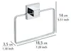 WENKO Handtuch Halter QUADRO ohne bohren Edelstahl Ring Produktbild-Vorschau 6