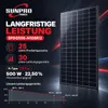 Sunpro SPDG500-N108R12 500 W Glas-Glas Solarmodul bifazial Produktbild-Vorschau 5