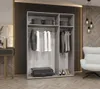 Šatní skříň 150 cm TUANA - dub artisan / černá Náhled obrázku produktu 3